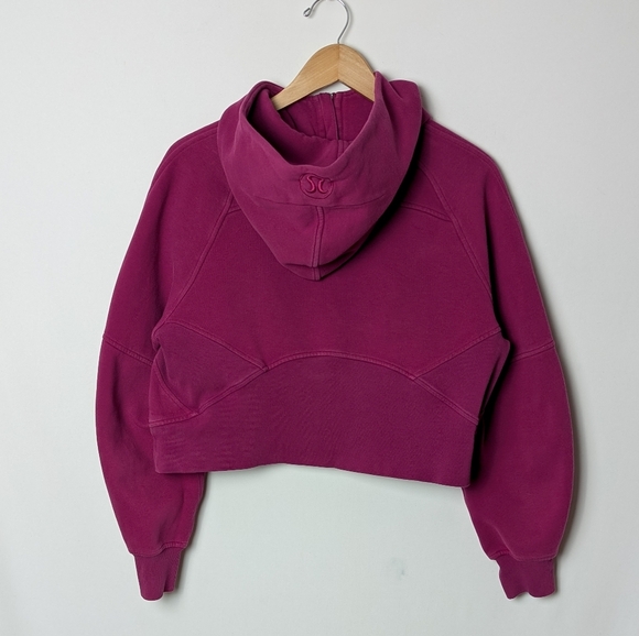 LULULEMON Scuba Oversized Half Zip Hoodie Sweater 1/2 Zip Magenta Purple XS S - Picture 8 of 11